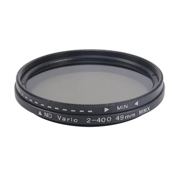 ND2 - 400 Nötr Yoğunluk Fader Değişken ND Filtre Ayarlanabilir 49mm Filtre Canon Nikon Sony Kamera Lens için