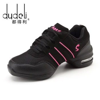 Sıcak Satış 2022 EU35-44 Spor Özelliği Yumuşak Taban Nefes Dans ayakkabıları Sneakers Kadın Pratik Ayakkabı Modern Dans Caz Ayakkabı