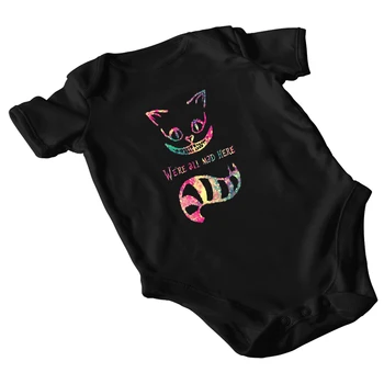 Disney Tek Parça bebek tulumu Yaratıcı Harajuku Tarzı Cheshire Kedi Toddler Kız Bebek Bodysuit Moda Avrupa Yenidoğan Erkek Giysileri