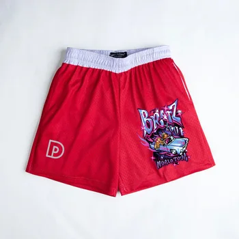 İlk D Anime Şort erkek Spor Şort Rahat Spor Hızlı Kuru Örgü kısa pantolon Kadın Harajuku Büyük Boy Streetwear S ~ 6XL