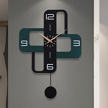 Iskandinav Lüks Pil duvar saati Kuvars Yatak Odası Sessiz Küçük Metal Duvar saati Mutfak Modern Sanat Horloge Ev Dekorasyon Ürünleri