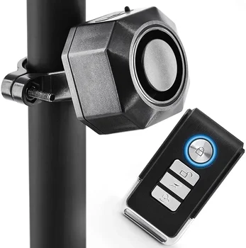 USB Şarj Edilebilir Uzaktan Kumanda İle Kablosuz Titreşim Sensörü Alarmı hırsızlık önleme alarmı Bisiklet Motosiklet Bisiklet Alarmı