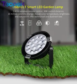Mı.ışık 25W RGB + CCT LED bahçe lambası IP65 Su Geçirmez Dış Aydınlatma AC85-265V FUTC05