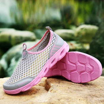 Yaz kadın gündelik ayakkabı ayakkabı Slip-On Flats Kadın Nefes Zapatillas Su Sneakers Ayakkabı Kadın zapatos de mujer
