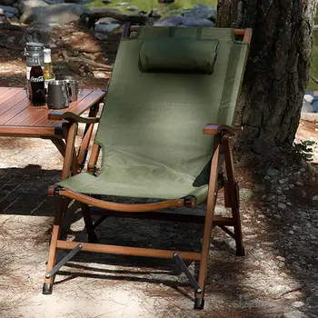 Açık Recliner Sandalyeler Katlanır Koltuk Kamp plaj şezlongu Sandalyeler Ayarlanabilir Taşınabilir Rahatlatıcı Seyahat Sandalye Bahçe Mobilyaları