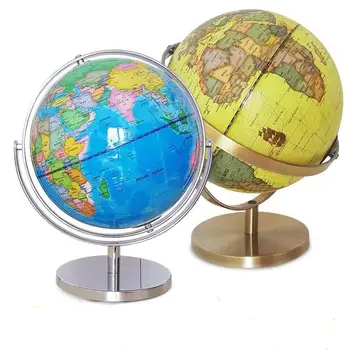 İngilizce Sürüm 720 Evrensel Dönen Küre Dünya Haritası Öğretim Gösteri Ofis Öğretim Malzemeleri Ev Dekorasyon Süsler