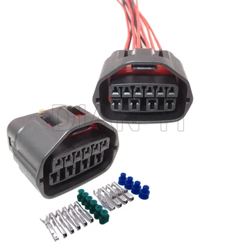 1 Takım 10 Yollu Otomatik Şanzıman Vites Anahtarı elektrik kablosu Konektörü MG641299 - 5 7283-8700-30 Otomatik Plastik Konut Soket Kabloları ile