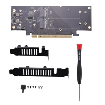 JEYI İhyper M. 2 X16 TO 4X NVME PCIE3. 0 GEN3 X16 TO 4X NVME RAID KARTI PCI-E VROC KARTI RAID Hiper M. 2X16 M2X16 4X X4 Nvmex4 RAID