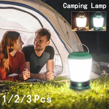 USB şarj edilebilir led lamba kamp ışıkları Ev Açık Taşınabilir fenerler Çok fonksiyonlu çadır ışığı Pil Fener