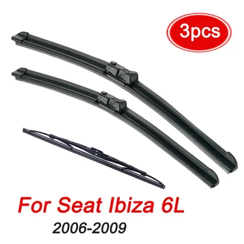 MIDOON Silecek LHD RHD Ön ve Arka Cam Silecek bıçak seti Seat Ibiza İçin 6L 2006 2007 2008 Ön Cam Ön Cam 21