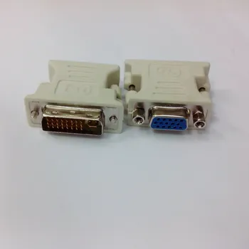 50 adet DVI 24 + 5 VGA adaptörü çift monitör konektörü VGA DVI kablosu Dönüştürücü Adaptör adaptör konnektörü