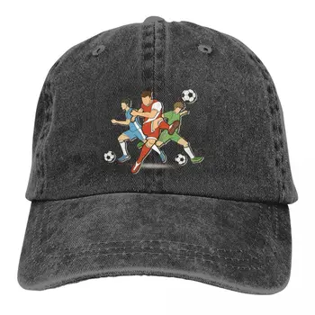 Kaptan Tsubasa'nın GOLÜ!Aşk Futbol Renkli Şapka Doruğa kadın Kap Eylem Kişiselleştirilmiş Vizör Koruma Şapkaları