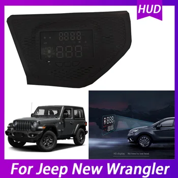 Araba Head Up Display HD projeksiyon perdesi HUD Aşırı Hız Uyarısı Alarm Dedektörü Gizli Çok Fonksiyonlu Jeep Yeni Wrangler İçin