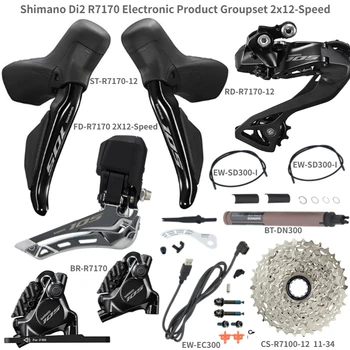 Shimano 105 Di2 R7170 2x12 Hız Groupset Yol Disk Fren Groupset Elektronik Ürün Groupset