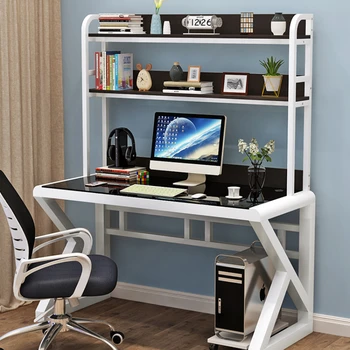 Bilgisayar Masaüstü Masası Kitaplık Kombinasyonu Masa Ev Basit Yatak Odası Öğrenci Minimalist Ofis yazı masası