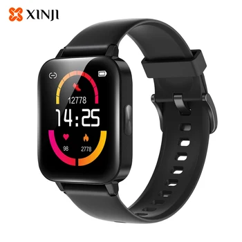 XINJI C1 akıllı saat 1.69 inç HD Smartwatch 5ATM Su Geçirmez 24H Sağlık İzleme Çoklu Spor Modu akıllı saat Erkekler Kadınlar için