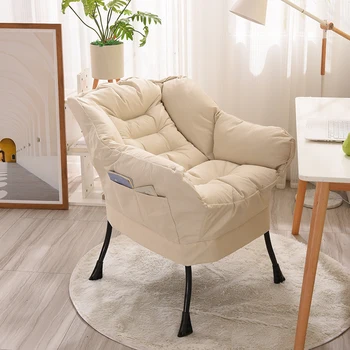 Nordic ışık lüks eğlence oturma odası sandalye bacak yemek sırt desteği şezlong Vanity ofis tembel şezlong mobilya