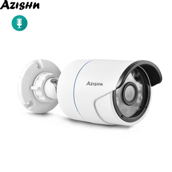 AZISHN 4MP 1080P IP Kamera H. 265AI Ses Kayıt güvenlik kamerası Su Geçirmez Açık Ev Güvenlik Video Gözetim