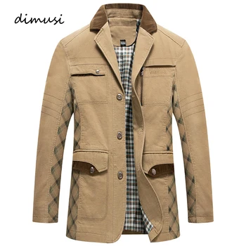 DIMUSI Sonbahar erkek Bombacı Ceket Erkek Casual Dış Giyim Windbreaker Palto Adam Slim Fit Iş Siper Ceketler Marka Giyim