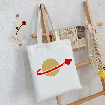 Klasik Uzay alışveriş çantası bakkal bolso eko pamuk kanvas alışveriş çantası ecobag alışveriş jüt sacola sac toile