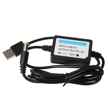 USB Şarj Güç Boost Kablosu DC 5V için 12V 2A yükseltmeli dönüştürücü Adaptör USB şarj kablosu Boost Bileşeni ile