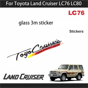 Yan Pencere Yaratıcı Çıkartmalar Toyota Land Cruiser İçin LC76 LC80 Cam 3M Sticker dış dekorasyon Aksesuarları