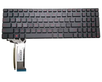 Yeni Laptop Klavye için Asus G551 G551JM G551JM-DH71 G551JW G551JX G551VW Kırmızı Arkadan Aydınlatmalı 0KNB0-662CUS00 NSK-UPQBC01