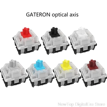 1 takım (10 adet/7 adet) Gateron Optik Anahtarı yerine Optik Anahtarı Mekanik Klavye GK61 SK64 7 renk Eksen Au05 20 Dropship