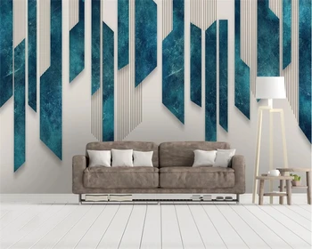 beibehang Özel duvar kağıdı 3D fotoğraf moda İskandinav basit kişilik geometrik sanat soyut TV arka plan duvar dekorasyonu