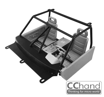 CChand Metal iskelet iç sürücü kabini kokpit RC4WD 1/10 TF2 Mojave 2 kapı sürüm RC oyuncak arabalar