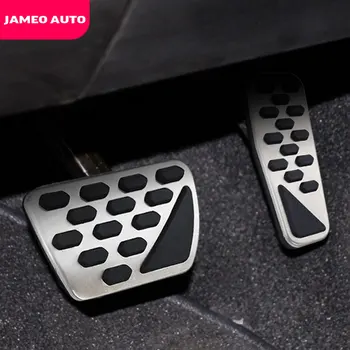 Jeep Wrangler JL 2018-2022 AT Araba Pedalları için Paslanmaz Çelik Fren Gaz Pedalı Kapağı