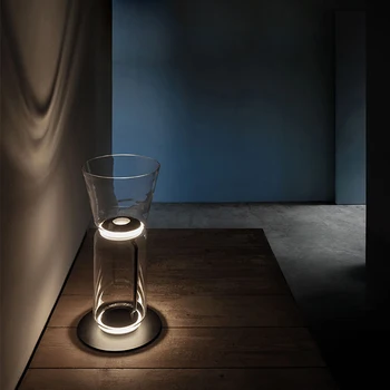 Ev Deco LED Tünel Cam Tasarımcı Masa Lambası masa ışığı iç mekan aydınlatması aydınlatma armatürü Yatak Odası Oturma Odası İçin