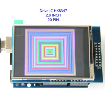 2.8 inç 20 pin TFT LCD ekran dokunmatik ekran HX8347 ekran modülü doğrudan takılı UNO Mega2560