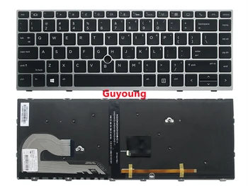 ABD dizüstü klavye HP EliteBook 840 G5 846 G5 745 G5 Fare Noktası ile L14378-001 L11307-001 ABD dizüstü klavye Arkadan Aydınlatmalı