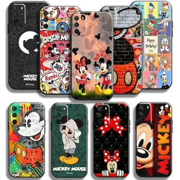 Disney Mickey Mouse İçin Xiaomi Poco X3 PRO X3 NFC X3 GT M3 M3 Pro 5G F3 GT telefon kılıfı Coque Funda Siyah Carcasa Arka