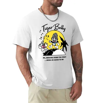 Tigerbelly komik tişört özel t shirt siyah t shirt kore moda erkek giysileri erkekler egzersiz gömlek