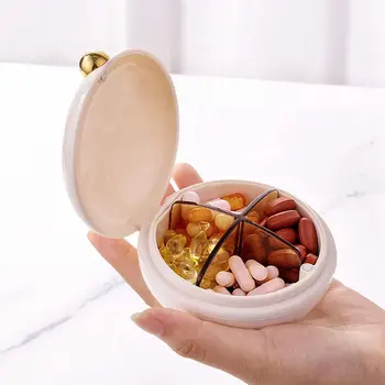 Mühürlü Ilaç Depolama Taşınabilir Hap Kutuları Kutusu Tablet Şeker Tatlılar Dağıtıcı Ev Seyahat Pastilleros De Medicinas Hap Kutusu